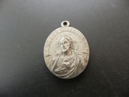 Alte Pilgermedaille Jesus - Maria