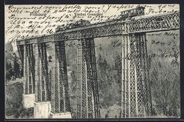 AK Fribourg, Viaduc Grandfey, 1908