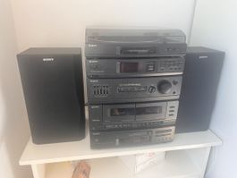 Sony Stereoanlage LBT-D109 m. Plattenspieler PS-LX52P