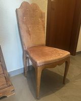 Chaise ancienne rose pale hauteur 100 cm