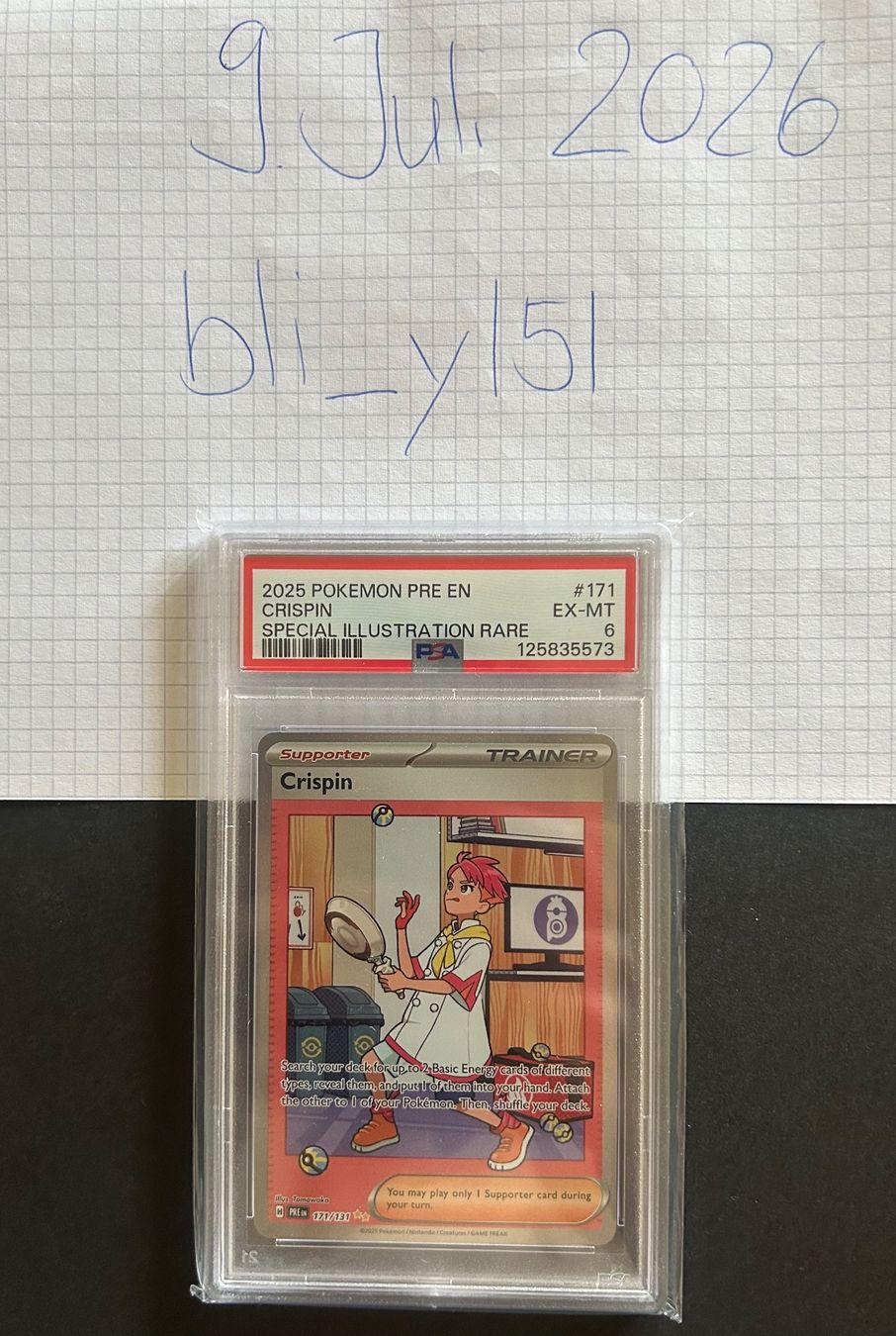 Pokémon Sammelbilder & Trading cards: PSA 6 - ENG -  Crispin #171- Prismatic Evolutions – Neu (gemäss Beschreibung) aus Zürich von bli_yl5l 2