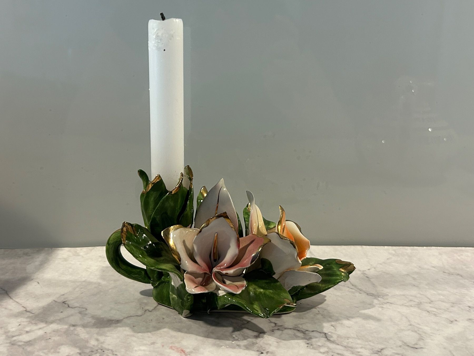 Portacandele: Kerzenständer Vintage Blumenarrangement – Usato da Basel venduto da toy_t8bb 5