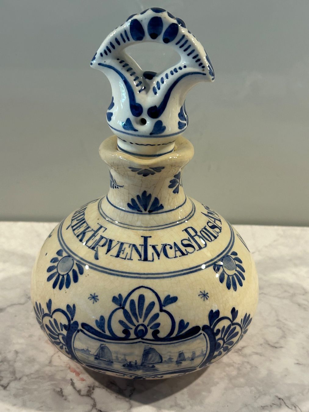 Caraffe: Delfter Flasche Genever-Krug Delft Krug – Usato da Basel venduto da toy_t8bb 4