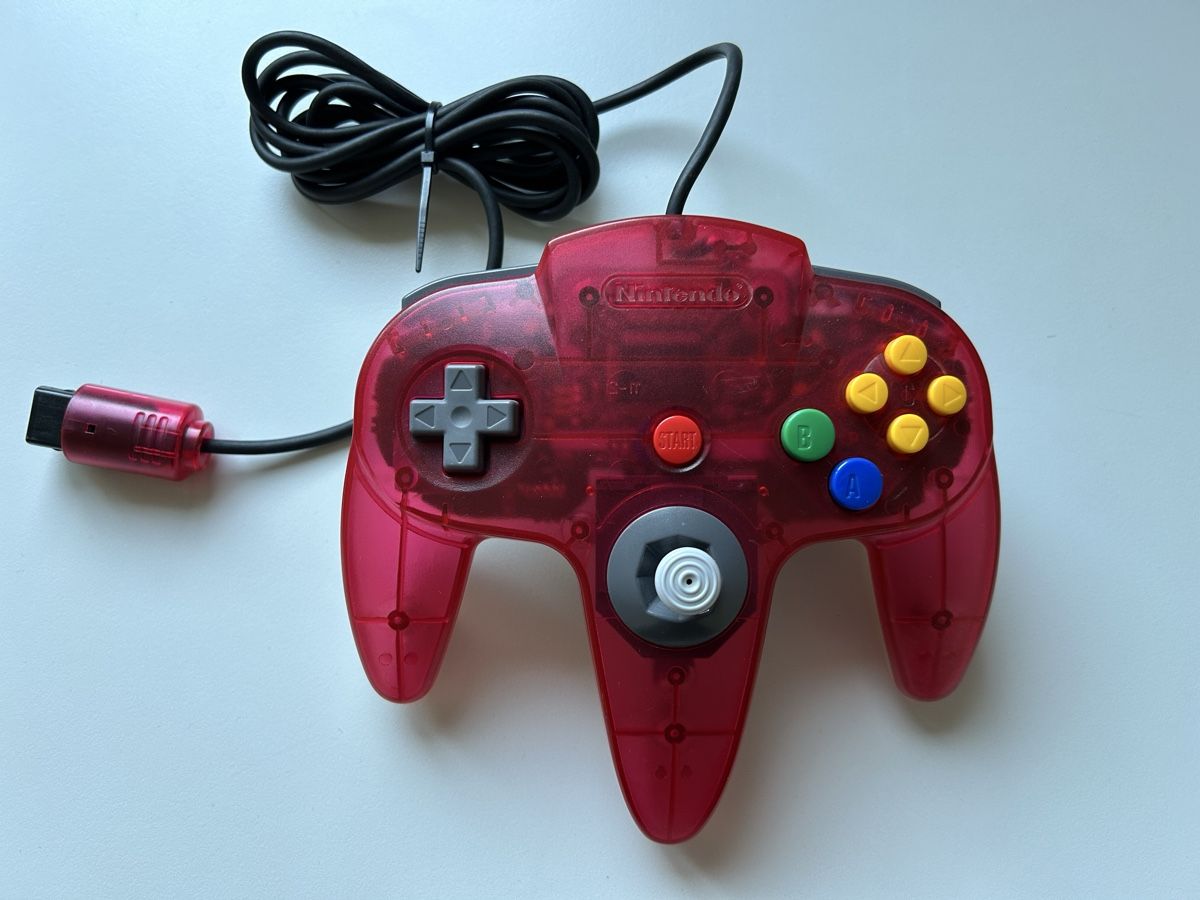 Nintendo Console: Nintendo 64 N64 Clear Red Original Kontroller – Usato da Belp venduto da center-discount 1