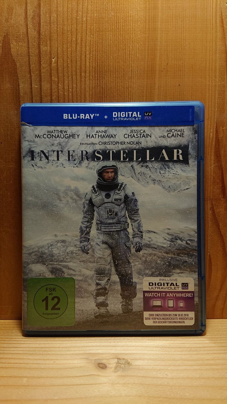 Alle DVDs: INTERSTELLAR Blu-Ray mit Matthew Mcconaughey – Gebraucht aus Wilderswil von Exebub