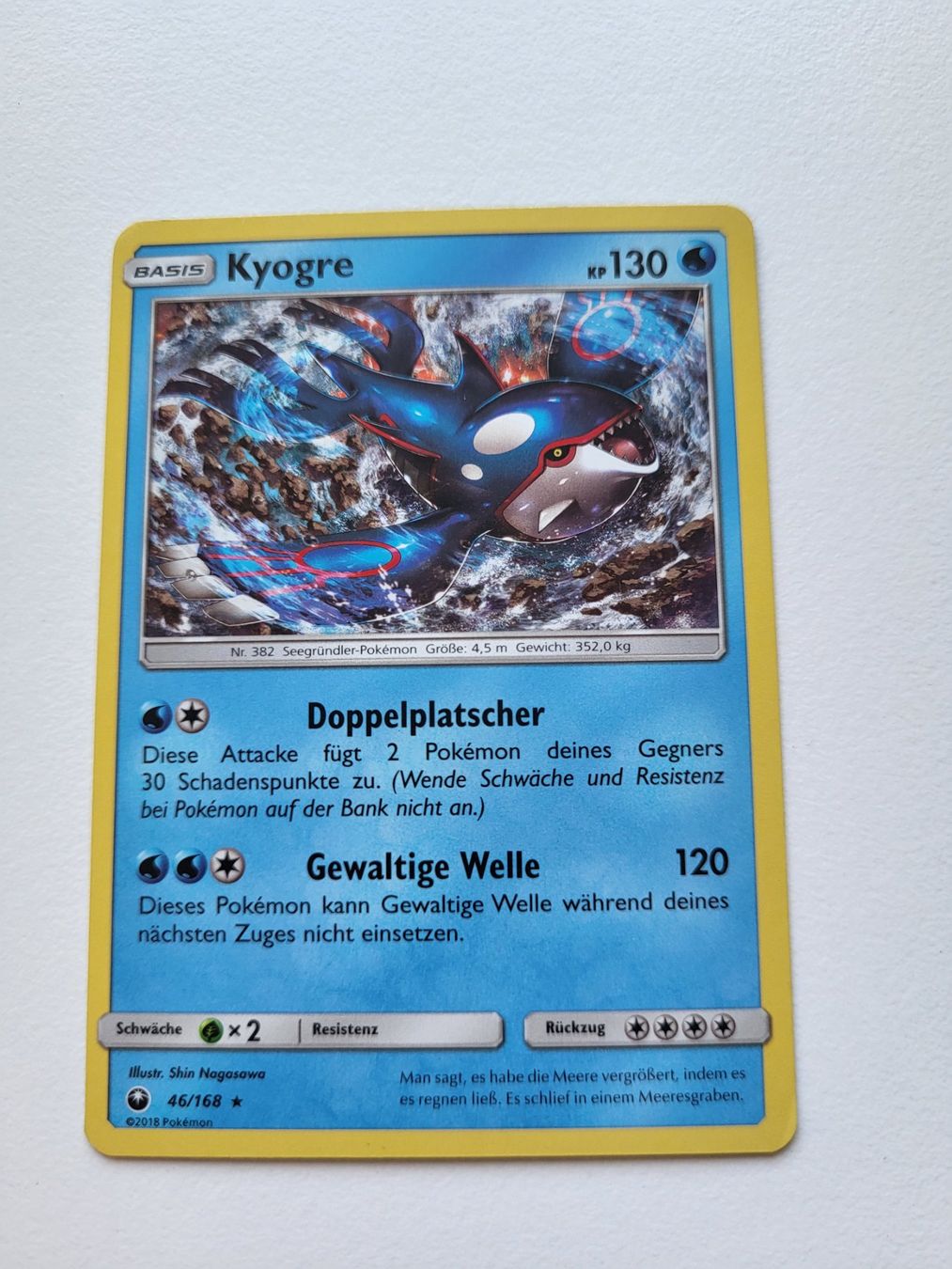 Pokémon Carte collezionabili: Kyogre (Celestial Storm 46/168) – Usato da Erlenbach ZH venduto da ram_mjn5