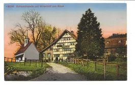 Schlachtkapelle und Wirtschaft zum Stoss bei Gais (AR) 1916