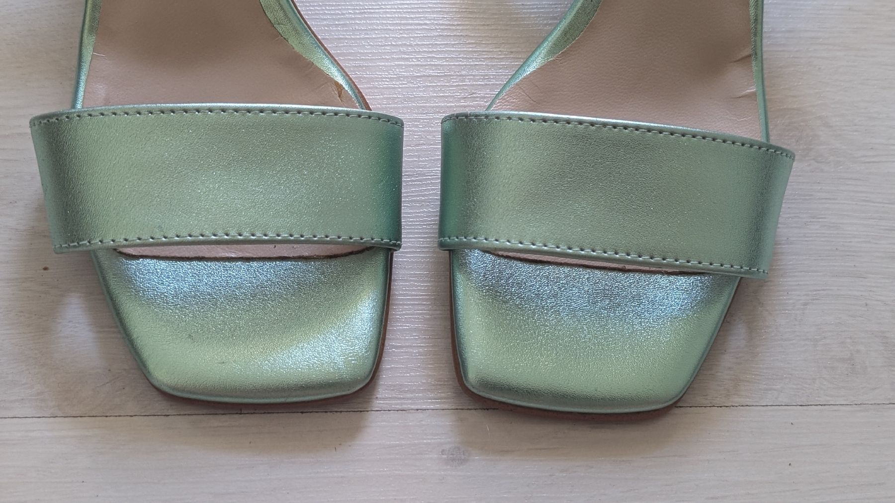 Scarpe da donna: Sommer-Damenschuh helles Grün metallic – Nuovo (secondo la descrizione) da Zürich venduto da Misam 5
