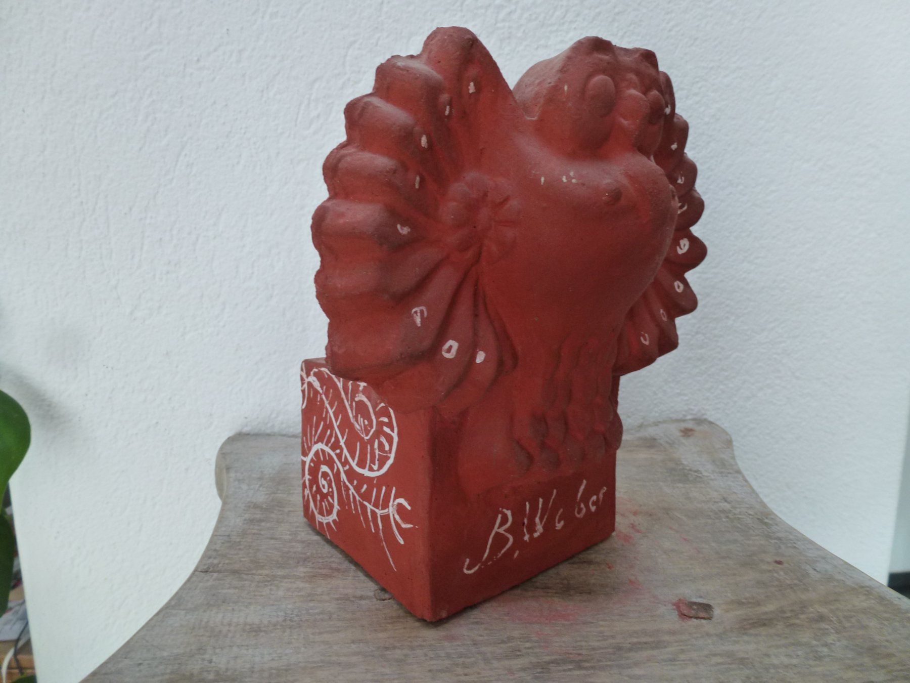 Skulpturen & Statuen: ROTE EULE HIBOU GUFO  / BRUNO WEBER 1931-2011 – Gebraucht aus Esslingen von eintagammeer 8