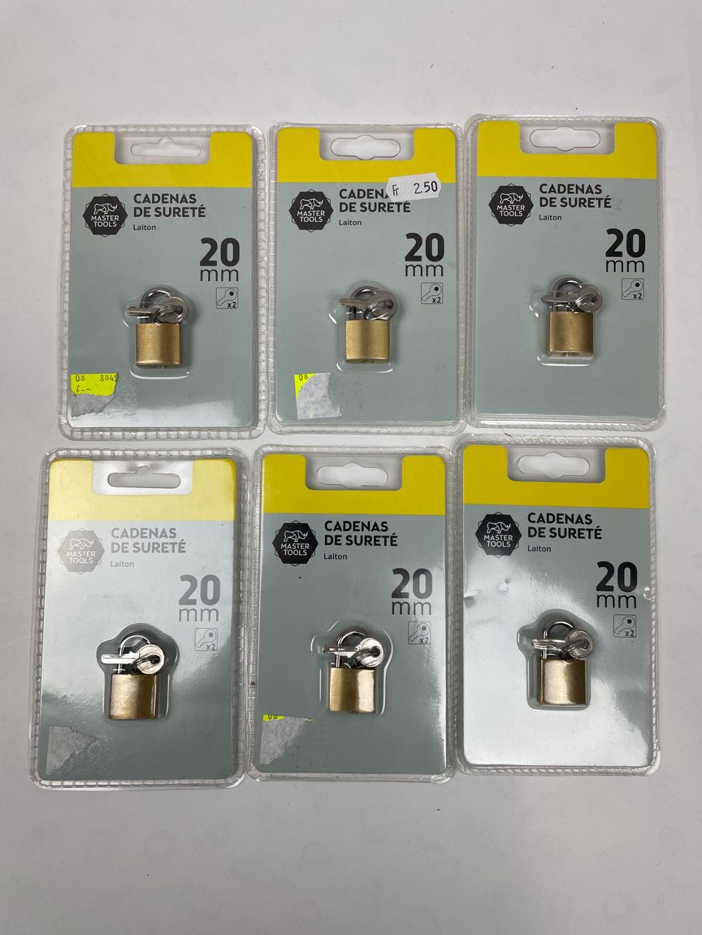 Lucchetti: 6 x Master Tools Vorhängeschloss 20mm, neu & original – Nuovo e nell'imballaggio originale da Wängi venduto da LiqKojote