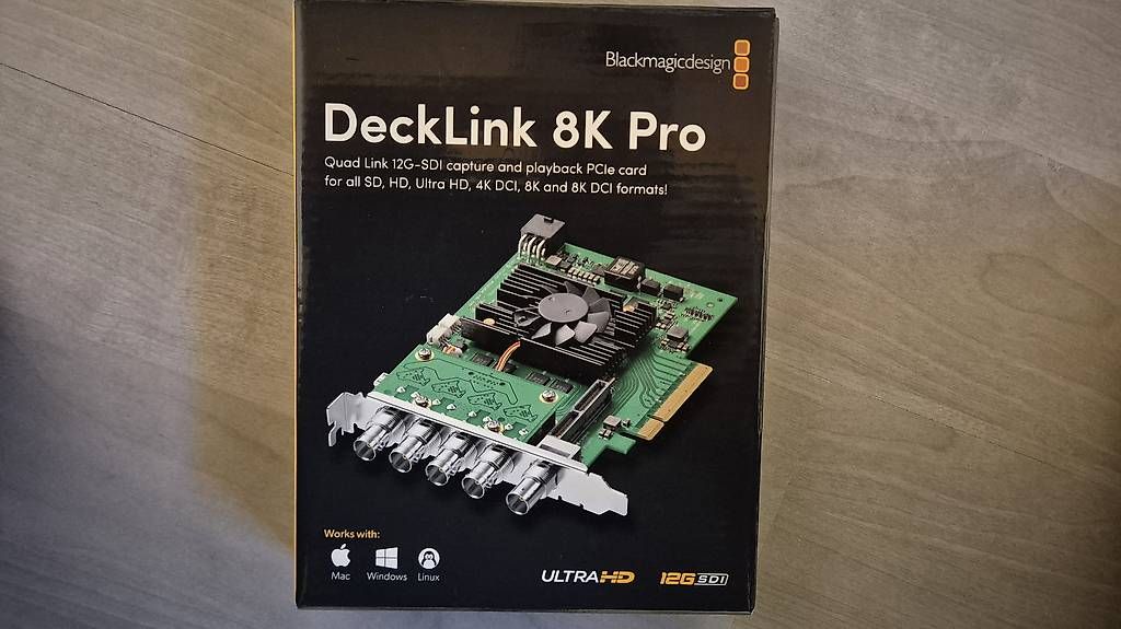 PC: Blackmagic Decklink 8K Pro 4xSDI Neu – Usato da Hohenrain venduto da Sven848