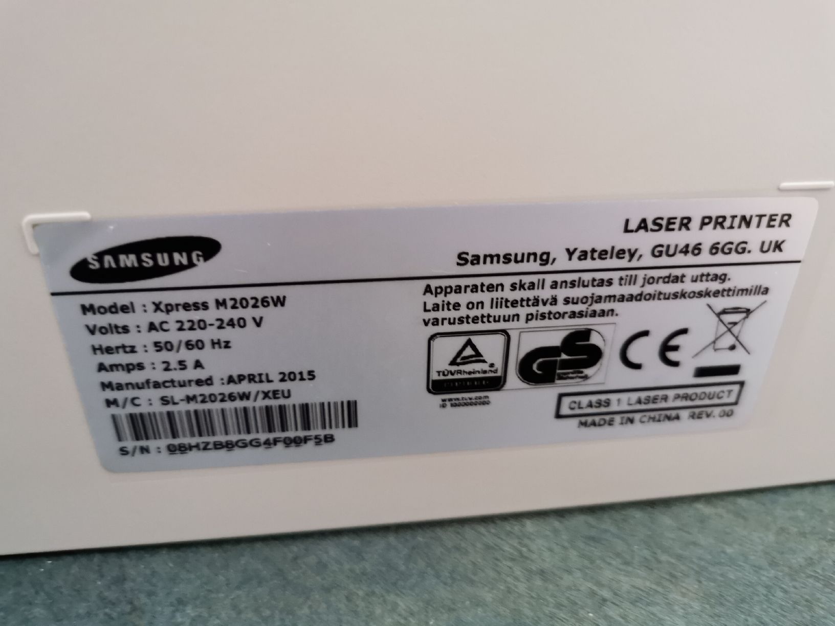 Samsung Stampanti: Laser-Drucker Samsung Xpress M2026W – Usato da Horw venduto da sisthando 2