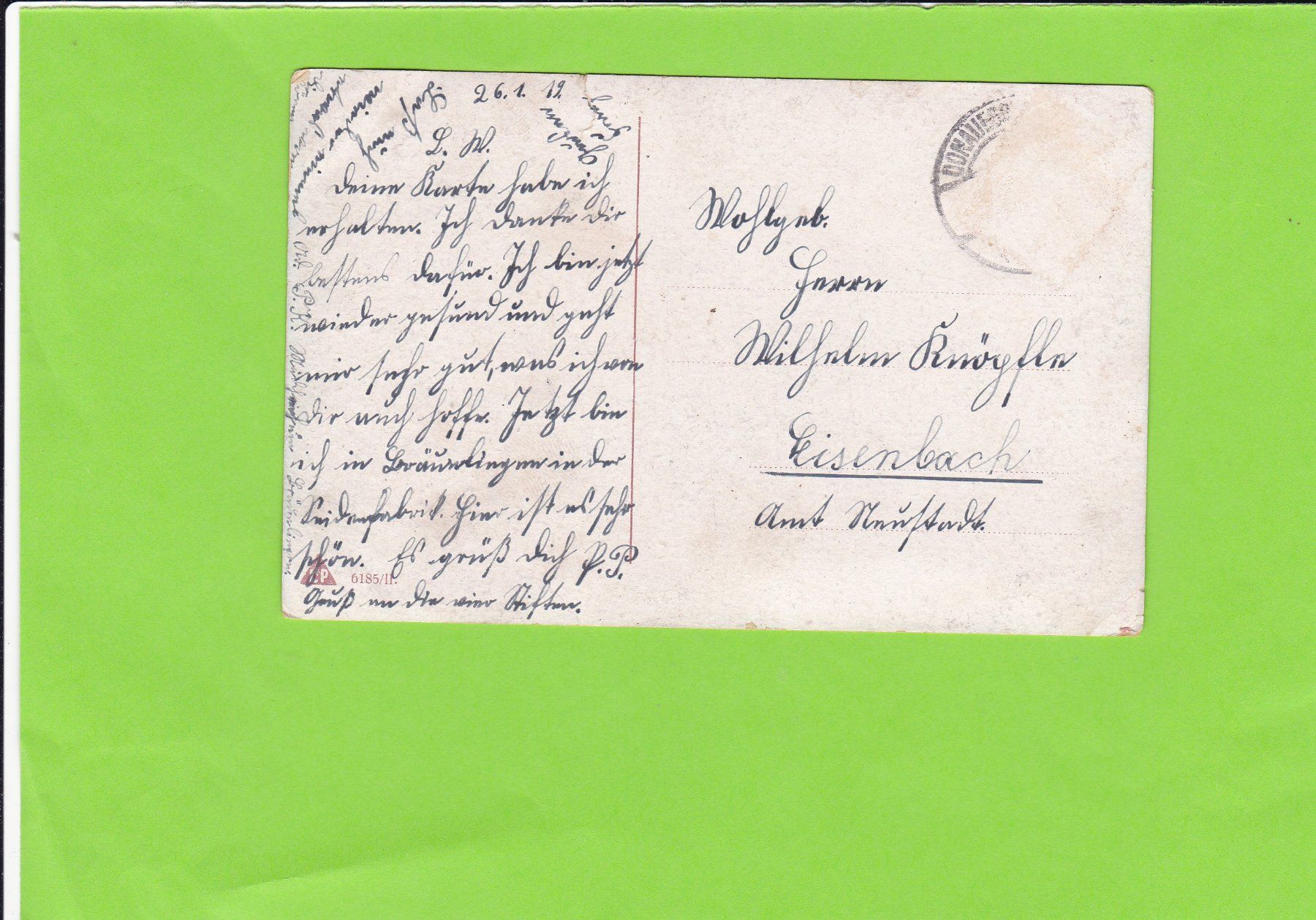 Cartoline postali: Gedenke mein! – Usato da St. Peterzell venduto da neckertal 1