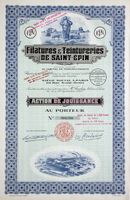 Filatures et Teintureries de Saint-Epin, Paris - 1905