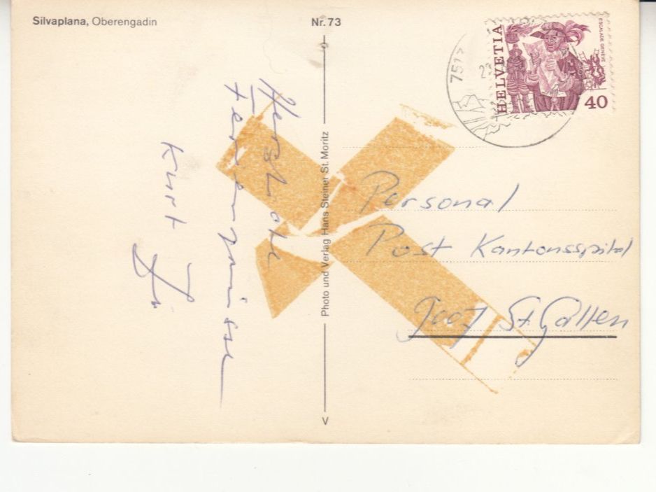 Cartoline postali: Silvaplana 1979 – Usato da Bürglen TG venduto da StampGraf 1