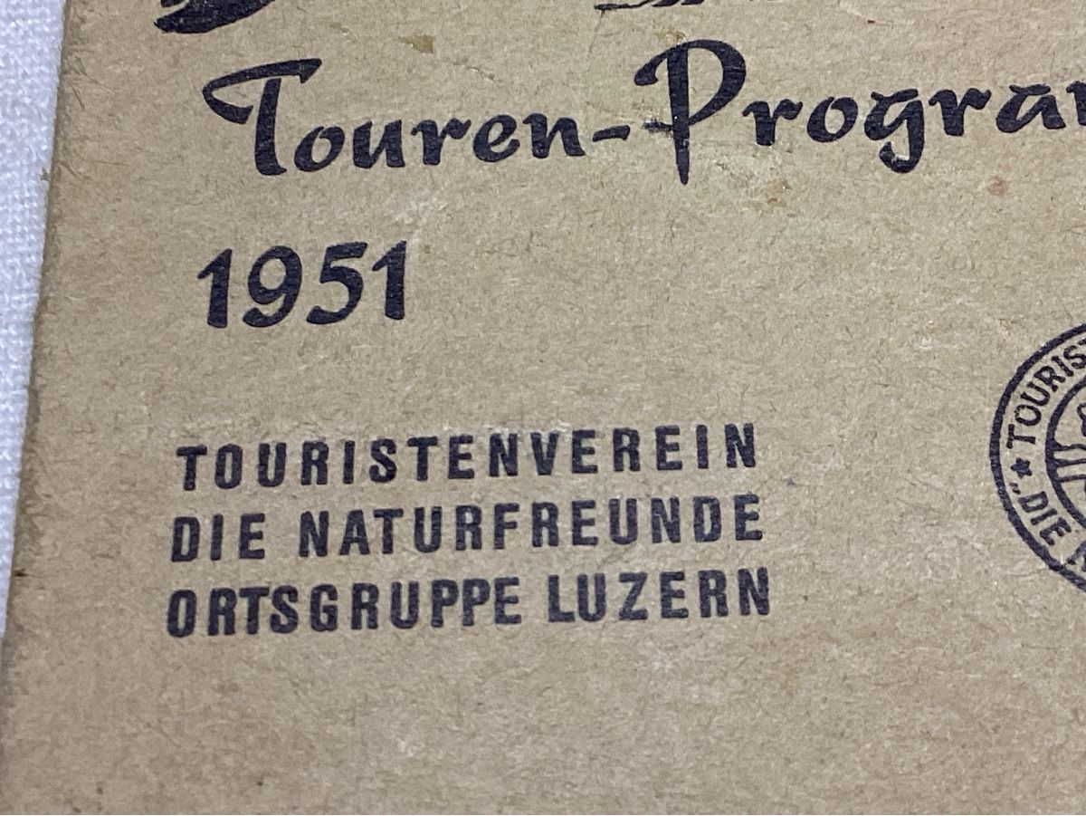 Cartoline postali: LUZERN dépliant pub 1951 – Usato da Luc (Ayent) venduto da Rebouille 1