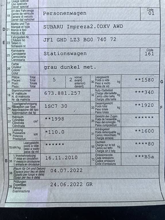 Autos: Subaru Impreza 2.O DXV AWD – Gebraucht aus churwalden von rolbir 4