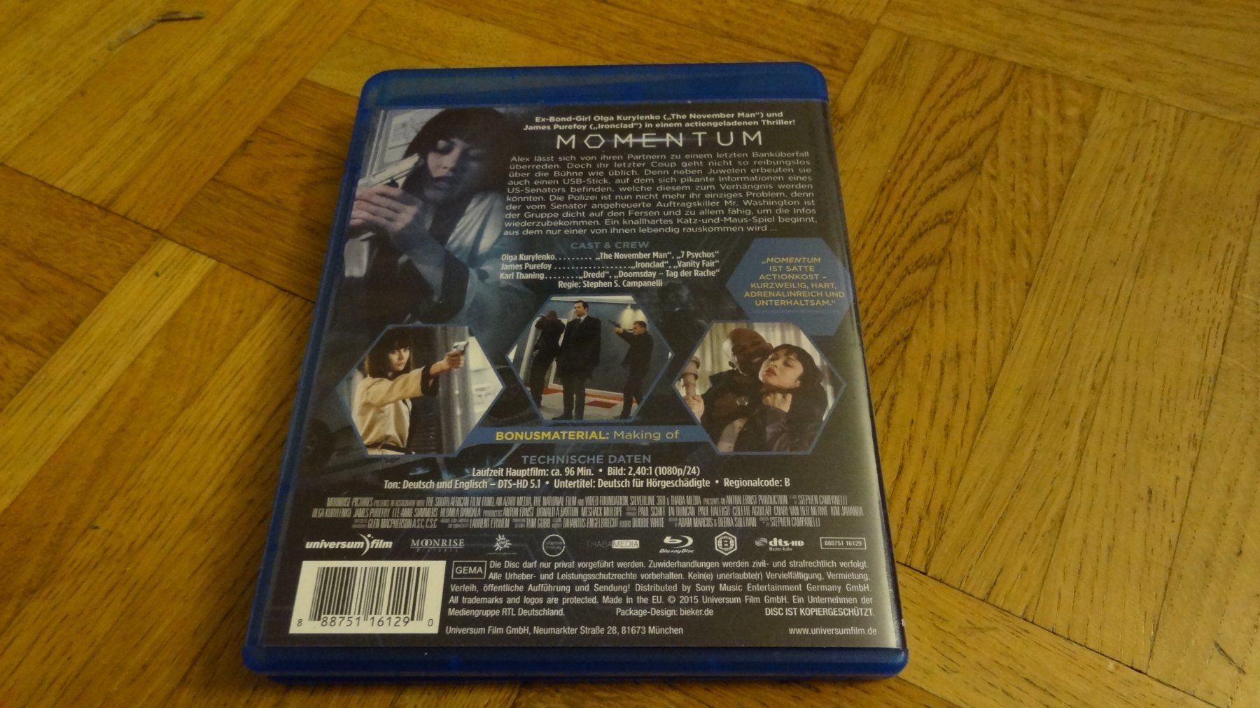 Tutti i DVDs: Momentum BLU-RAY – Usato da Olten venduto da Disc-Verkauf 2