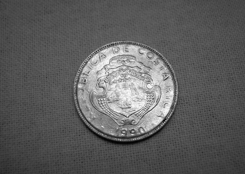 Alle Münzen: 50  Centimos, Costa Rica, 1990 – Gebraucht aus Stuttgart von Escazu 1