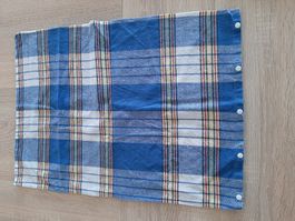 Kopfkissen-Anzug ca. 40x55 cm blau car, Druckknopfverschluss