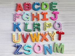 26 HOLZBUCHSTABEN - MAGNET - ALPHABET