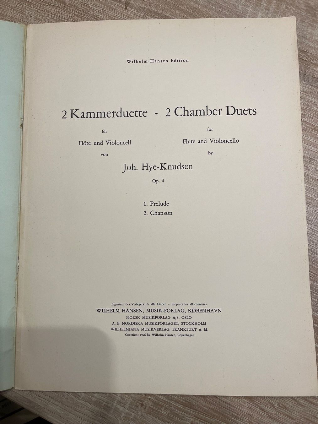 Libri: Notenheft Hye Knudsen – Usato da Muttenz venduto da Bhuebi 1