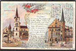 Litho Biel , gel. 1905