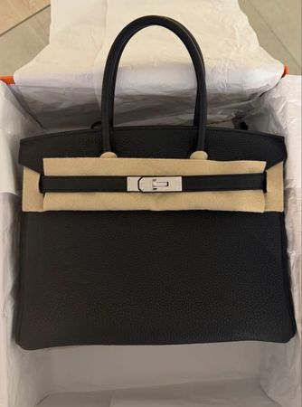 Sac Hermès Birkin 30 black brand new phd