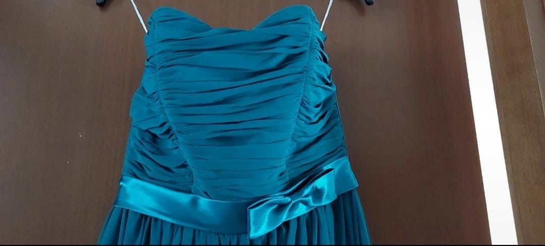 Vestiti: Vestito elegante lungo turchese – Usato da Vezia venduto da Ivan-Cincio 3