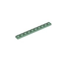 LEGO - 50x Sand Blue Plate 1x10 - 4477 - NEW
