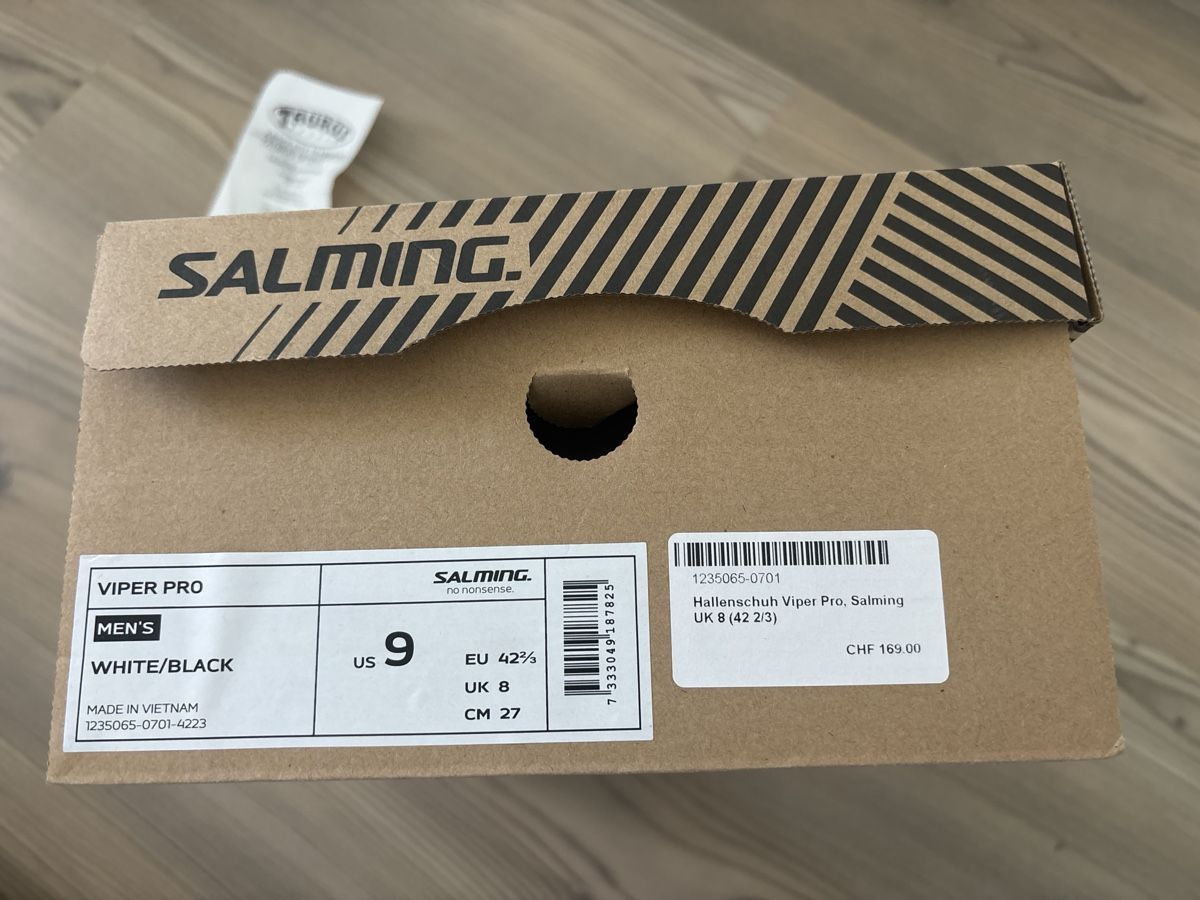 Scarpe da uomo: Hallenschuhe Salming Viper Pro weiss – Nuovo e nell'imballaggio originale da Windlach venduto da ssp_k9j9 1
