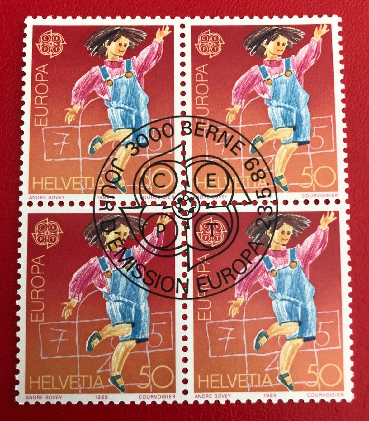 Tutti i francobolli: 4 er Block Nr.775 mit Vollstempel Bern – Usato da Aarau venduto da Billa007