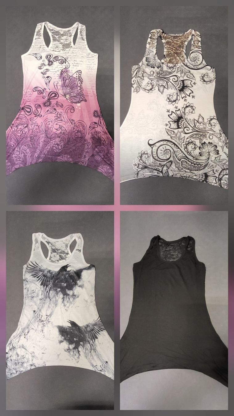 Top: Gothic Shirt / Top Bundle Gr. M Damen, Innocent, EMP – Usato da Neftenbach venduto da isa_f7mb
