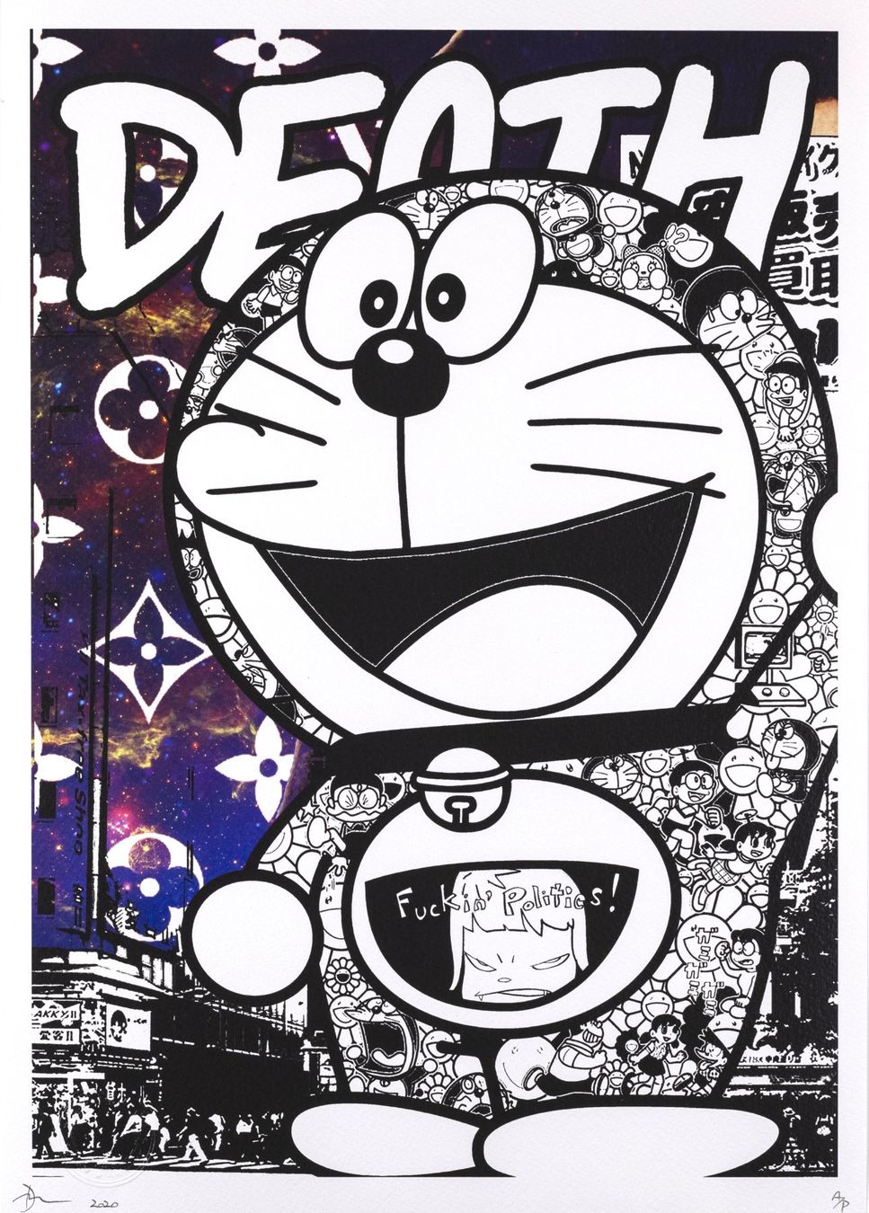 Poster & Bilder: Death, DORAEMON II, limitierter Kunstdruck – Neu (gemäss Beschreibung) aus Masein von KunstvonFrauen