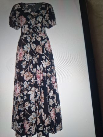LASCANA Maxikleid mit Blumendruck Gr.46 NEU
