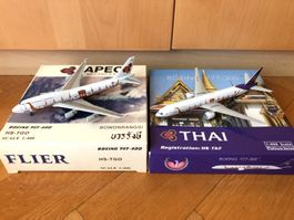 Thai Airways - Set "Royal Barge" 747 + 777 1/400