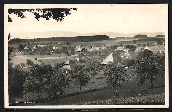 Cartoline postali: Rumendingen, Gesamtansicht aus der Vogel – Usato da Berlin venduto da bartko-reher