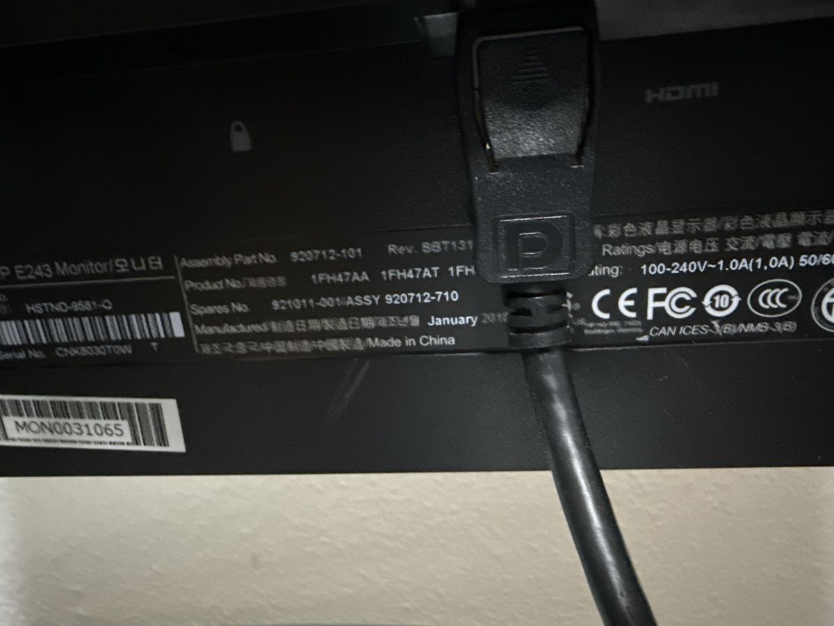 Monitor: Écran HP Full HD 24 pouces - Affichage Impeccable ! – Usato da Soyhières venduto da Jura22 3