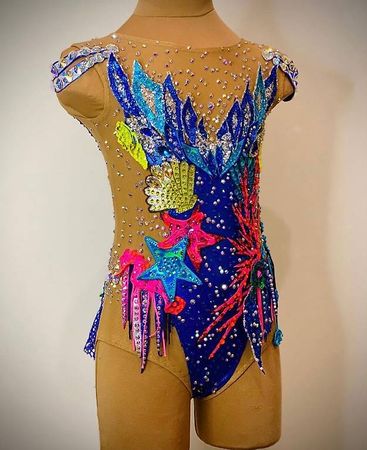Funkeln Wettkampfkleid Rhythmische Gymnastik Grösse ca. P1