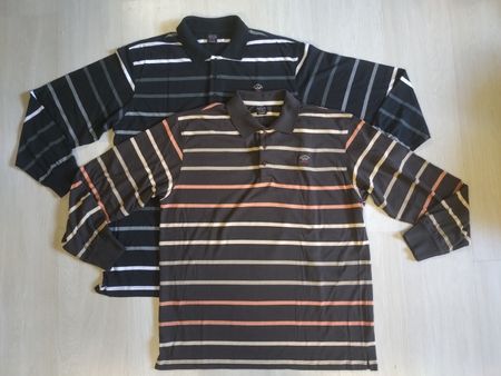 2 Polos Paul & Shark manches longues rayés XXL Vintage TBE 