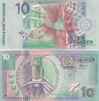 Suriname  10 gulden  2000  unz bankfrisch