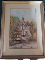 Aquarell Dorfskirche