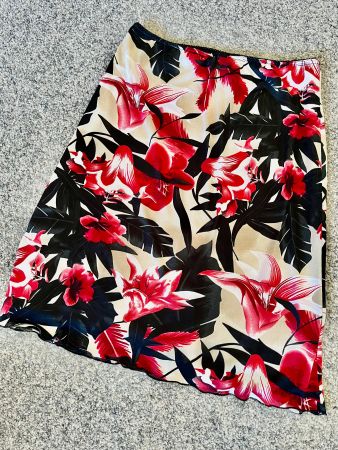 Jupe "Street One", Blumenmuster, pflegeleicht Gr.42 ...
