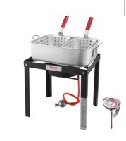 VEVOR Fisch Fritteuse Maschine Propan-Fritteusen Outdoor Alu