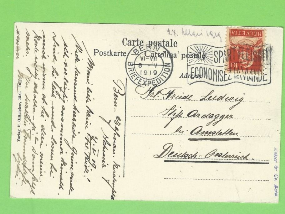 Cartoline postali: Bundespalast, Bern – Usato da Zürich venduto da t24_de 1