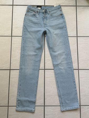Levi's 501 Original Light Wash Jeans Size 26x32 New Summer