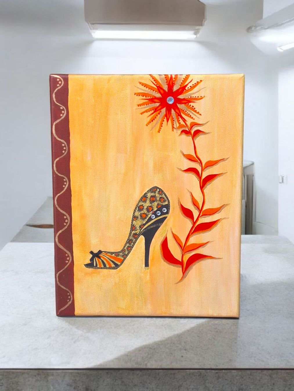 Dipinti: Tableau acrylique "Talon aiguille"UNIQUE/Peint Main(RETRAIT) – Nuovo e nell'imballaggio originale da Etoy venduto da MyStyleMyMode 9