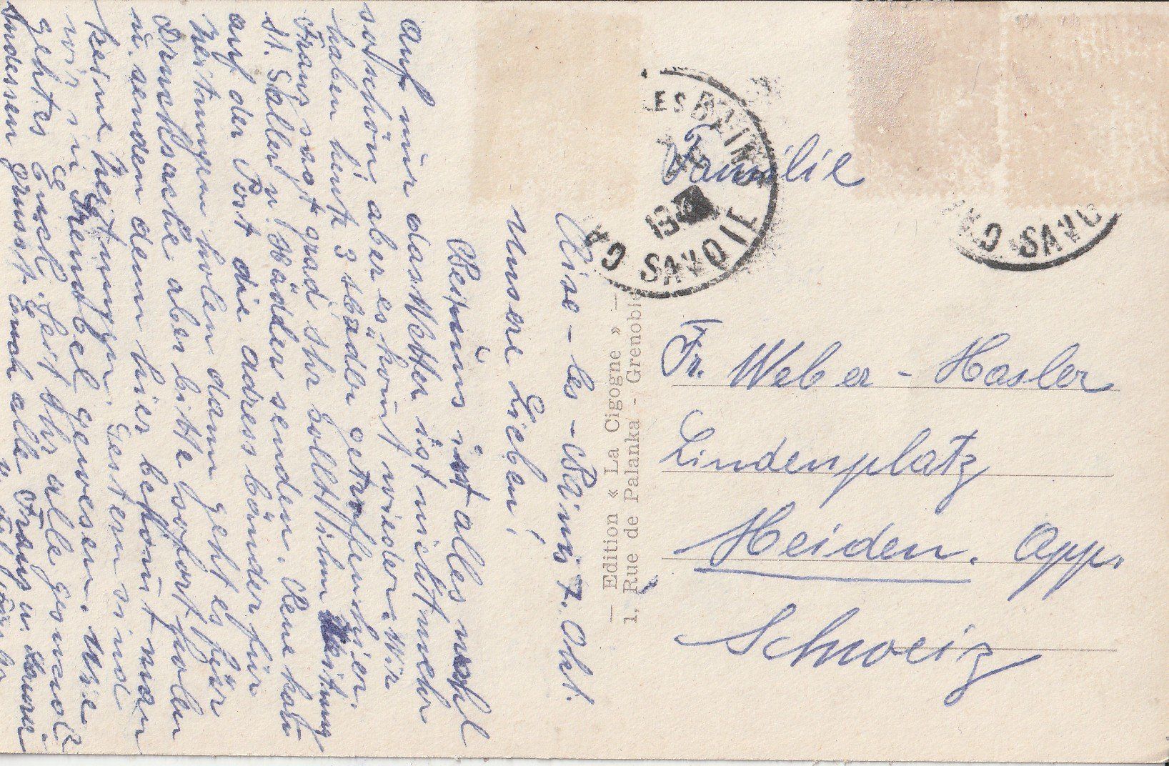 Cartoline postali: Les Bains – Usato da Lumbrein venduto da made02 1