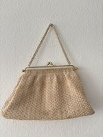 Vintage Häkel-Abendtasche mit Goldkette – Retro Klassiker