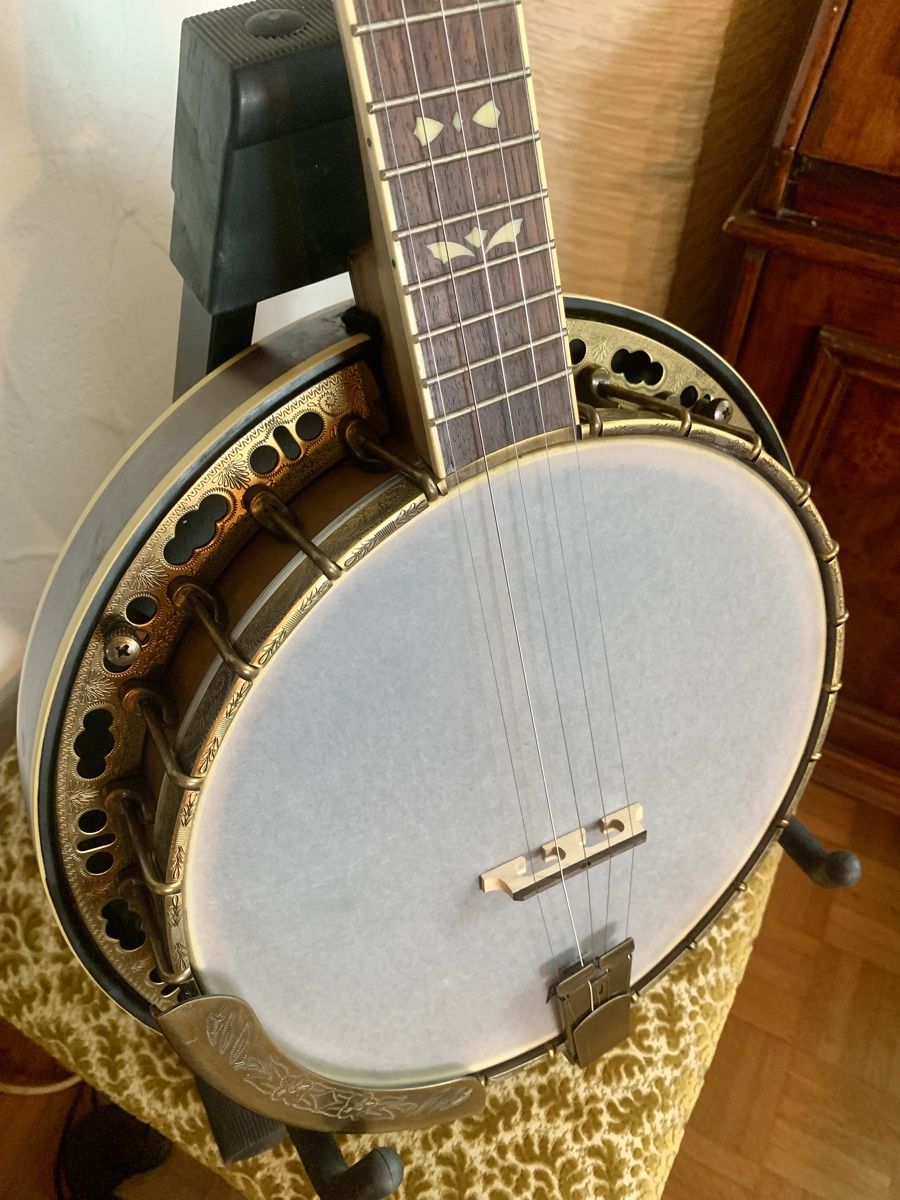Strumenti musicali: 5 String Bluegrass Banjo Barnes & Mullins Troubadour – Usato da Auenstein venduto da Stevezee 5